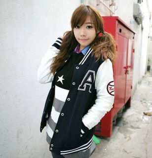 Womens&Girl A Baseball jacket Navy color M size   High Quality