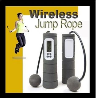   Ropeless Diet Jump Jumping Skipping Rope Calorie Counter Exercise