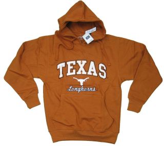 TEXAS LONGHORNS ADULT WHITE LETTERS EMBROIDERED V NOTCH HOODED 
