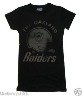 New Authentic Junk Food NFL The Oakland Raiders Ladies T Shirt Size 