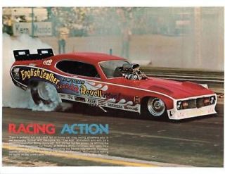 Ed Ace McCulloch NITRO Funny Car Race Action Pin UP POSTER