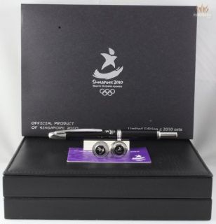   CAPLESS SINGAPORE YOUTH OLYMPIC GAMES FOUNTAIN PEN & CUFFLINK SET