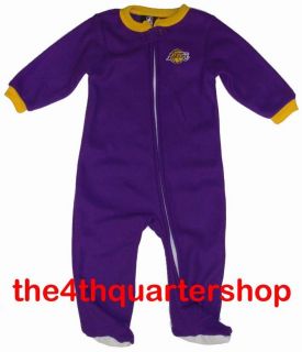   Lakers Newborn Infant Baby Purple Sleeper Onesie Footsies Pajama