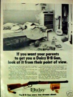 Daisy B B Gun Western Air Rifle~1973~Marksman Toy AD