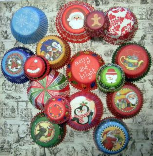 New Christmas Holiday Cupcake Muffin Baking Liners You Choose Your Own 