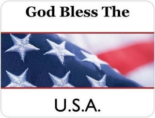 God Bless America USA American Flag Car Magnet Sign Soft Rub Feel 11 1 