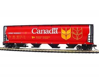 HO SCALE MODEL RAILROAD TRAINS LAYOUT BACHMANN CANADA GRAIN HOPPER 