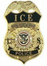 ICE Federal Protective Service Police Mini Badge Lapel Pin