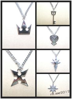 Wholesale Kingdom Hearts Sora Crown Keyblade Roxas Cross Necklace 