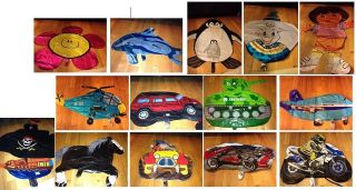 Helium foil balloons Supershape Dora tank helicopter dolphin hummer 