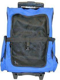 AIRLINE DOG BACKPACK ROLLI​NG PET CARRIER LUGGAGE (CL WPC BLUE)