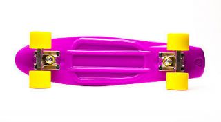   Skateboard Purple / Yellow Banana Board + Penny Grip Tape or Tool