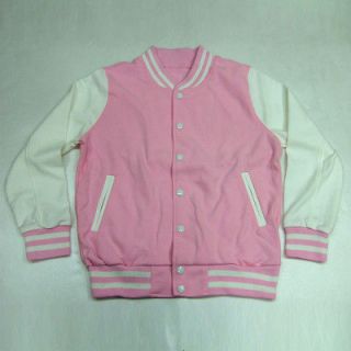 baseball jacket Pink color letterman uniform Korea high quality 