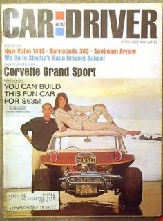   CAR and DRIVER VOLVO 144S BARRACUDA 383 SUNBEAM ARROW CORVETTE GRAND