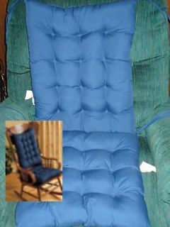 Blue Rocking Chair Cushions Pad Set **** Glider ****
