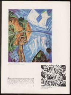 1956 Erich Heckel A Crystal Day print