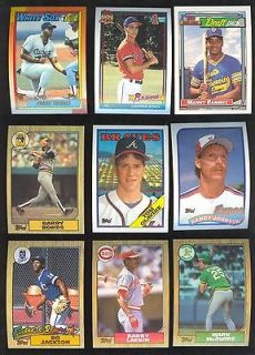 Topps Complete Baseball Sets 1986 1987 1988 1989 1990 1991 1992 