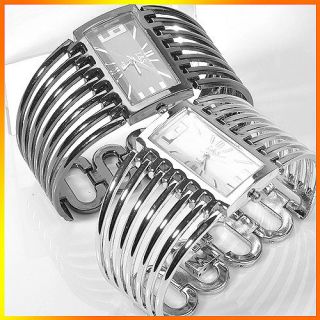 Trendy lady women jewelry crystal bracelet bangle quartz wrist watch