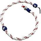 LOS ANGELES DODGERS FROZEN ROPE GENUINE BASEBALL LEATHER NECKLACE MLB