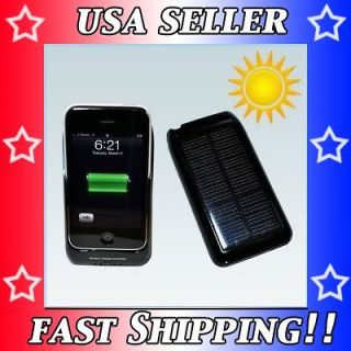 iPhone 3G 3Gs External Battery Case & Solar Charger