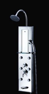 51 New Aluminum shower tower head tub spout panel S483704