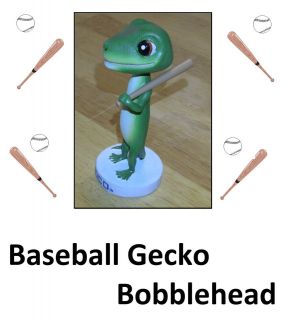   GECKO Baseball Bobblehead 5 with bat / Bobble Head Lizard 2011 / 2012