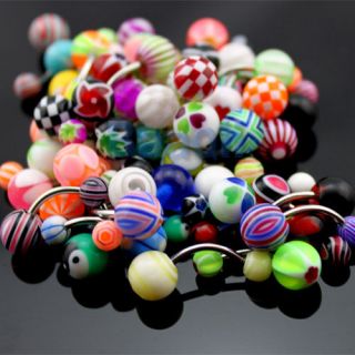   Assorted PREMIUM Belly Navel Barbells Bar Rings BODY PIERCING JEWELRY