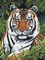 TIGER BOX CANVAS ARTIST PAINTING PAINT BY NUMBERS KIT