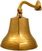 Brass Ship Bell 6 Diameter with Mounting Hardware New
