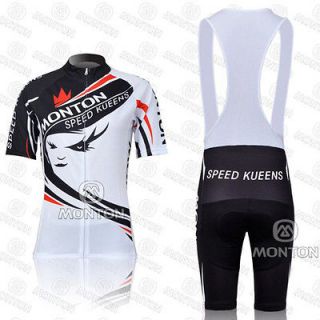 2012 Cycling Bicycle Comfortable Jersey + bib Shorts size M For Women