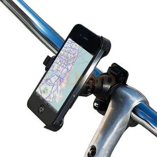 Black Bicycle Bike Handlebar Phone Mount Holder Cradle for iPhone 4 4G 