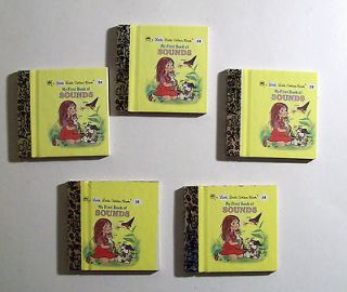 Little Little Golden Books “First Book of Sounds” c1963 ~ Lot of 