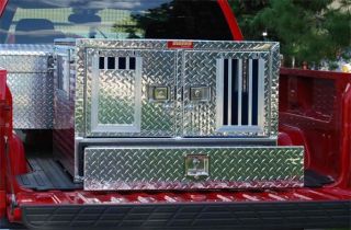 Owens Dog Truck Box   Diamond Plate Construction 38W x 40D x 26H 