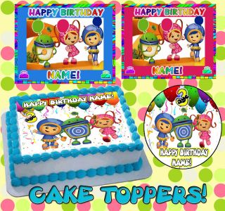 Team Umizoomi Birthday cake topper Edible picture for image FROSTING 