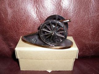 Vintage Miniature Civil War Cannon Brass Japan MIB 70s