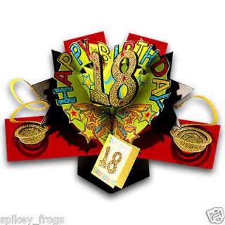   CARD HAPPY 18TH BIRTHDAY 18TH SIGN 3D POP UP GIFT CARD DESIGN