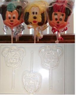 MICKEY MOUSE MINNIE PLUTO HEADS CANDY MOLD MOLDS SOAP