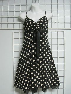 City Triangles Black and White Polka Dot Dress in Size Jr. Large FREE 