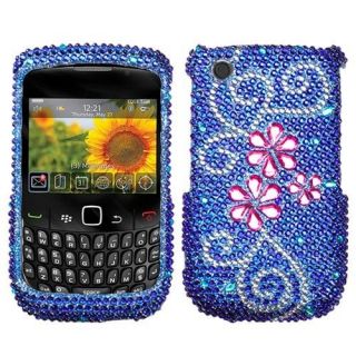 Juicy Flower Bling Case Cover BlackBerry Curve 3G 9300