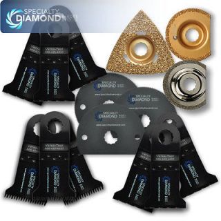 15 Pro Saw Blade Refil Set For Rockwell Sonicrafter WORX Oscillating 