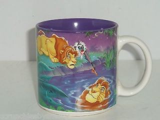 Disney Lion King Simba Tea Coffee Mug Retired Vintage Mufasa Rafiki 