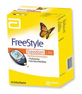 FREESTYLE FREEDOM LITE BLOOD GLUCOSE METER MONITOR KIT