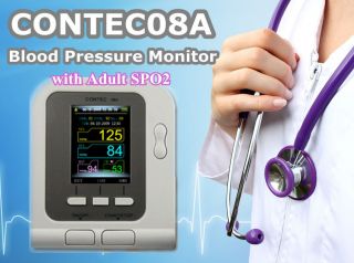 FDA CONTEC08A Blood Pressure Monitor + Adult SPO2 with PC software 2.8 