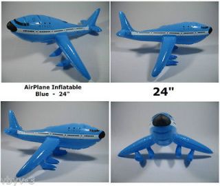   Jumbo Jet Flying INFLATABLE Kid Toys Blow Up Party Favor Decor 24