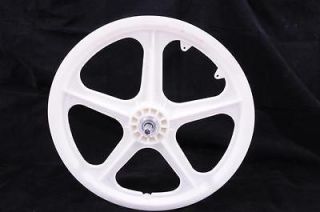 OLD SCHOOL BMX 80`s FIS 20 MAG FRONT WHEEL WHITE LIKE SKYWAY,OGK,ACS 