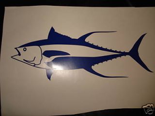 ALLISON YELLOW FIN TUNA DECAL FISHING sticker BOATING