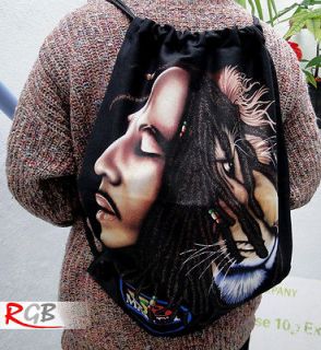 Bob Marley Face with Lion Canvas Tote Backpack Bag for Men and Women