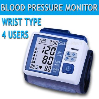 Wrist Blood Pressure Monitor Arm Meter Sphygmomanomet​er
