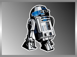 ASTROMECH R2 KT R2 D2 STAR WARS VINYL DECAL BUMPER STICKER 2 OF 4x5 