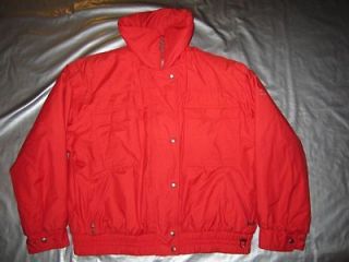 BOGNER WOMENS SKI JACKET Size 14 LARGE SOLID RED Insulated Winter 